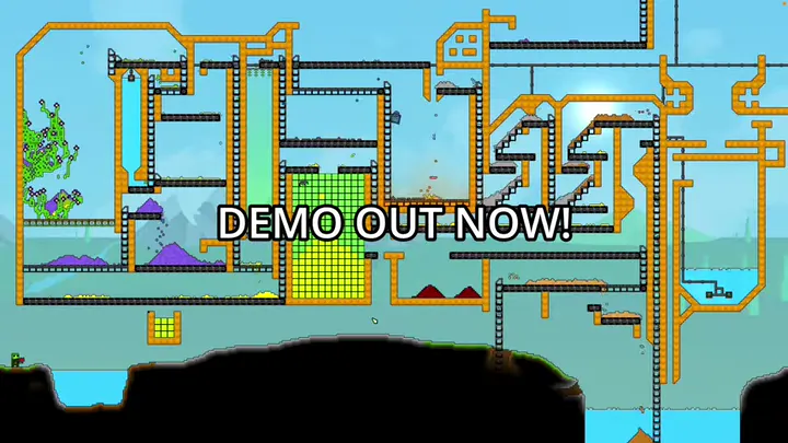 Sandustry official trailer factory used as the Discord community poster